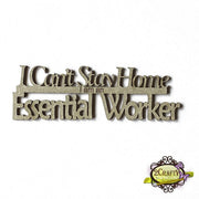 2CRAFTY Covid-19 Chip Board Series I CAN'T STAY HOME